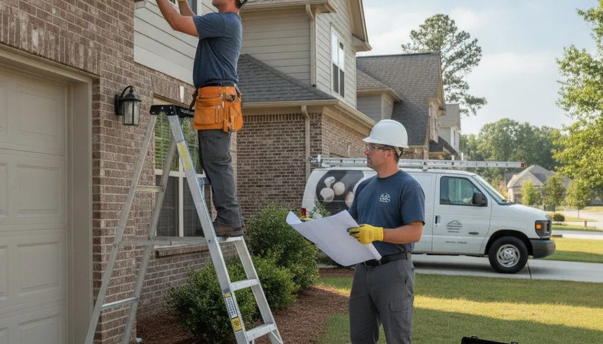Durham, NC plumber inspecting plumbing repair for a local home service call