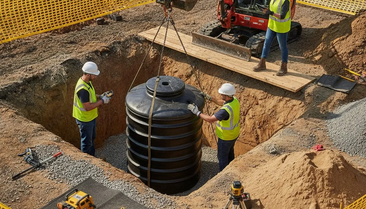 Septic tank installation for Durham, NC homes by On Call Plumbers